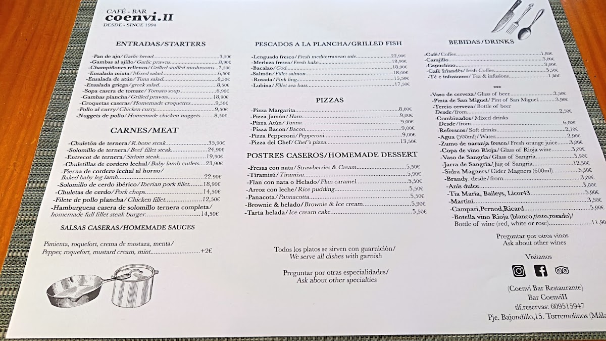 Menu Coenvi Ii-1
