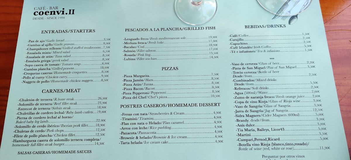 Menu Coenvi Ii-5